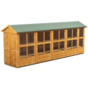 Power 18x4 Apex Potting Shed - Double Door